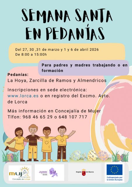 Vuelve el programa 'Concilia la Semana Santa en Pedanías' con actividades para las familias de Lorca en vacaciones - 4, Foto 4