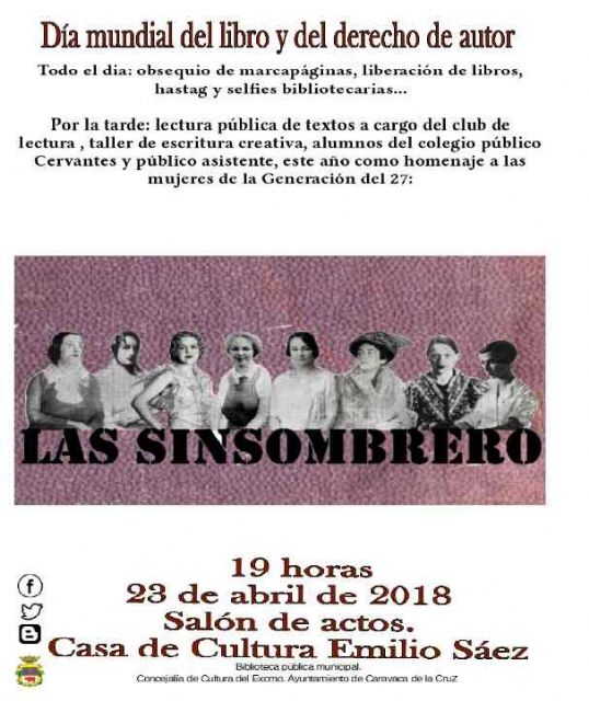 Caravaca celebra el 'Día del Libro' con un homenaje a las mujeres de la generación del  27 - 1, Foto 1
