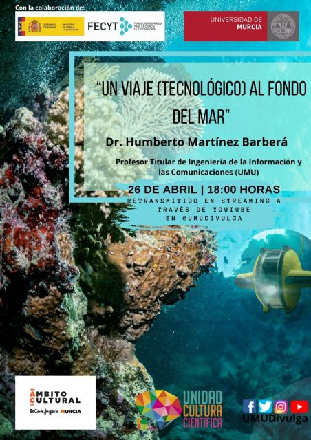 Realiza un viaje tecnológico al fondo del mar con la nueva conferencia de El Corte Inglés y la UMU - 1, Foto 1
