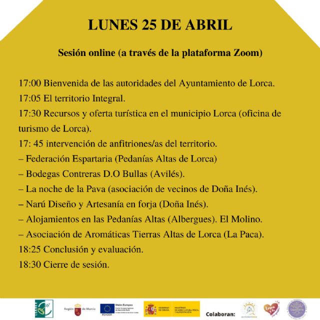 El Ayuntamiento y Espartaria Tierras Altas colaboran en las jornadas 'Anfitriones del territorio integral' organizadas por la Sociedad para el Desarrollo Rural Integral para el 25 y 26 de abril - 1, Foto 1