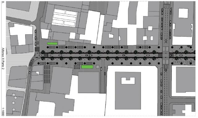 Ahora Murcia presenta una propuesta de semipeatonalización de Alfonso X el Sabio viable, poco costosa y de aplicación casi inmediata - 4, Foto 4