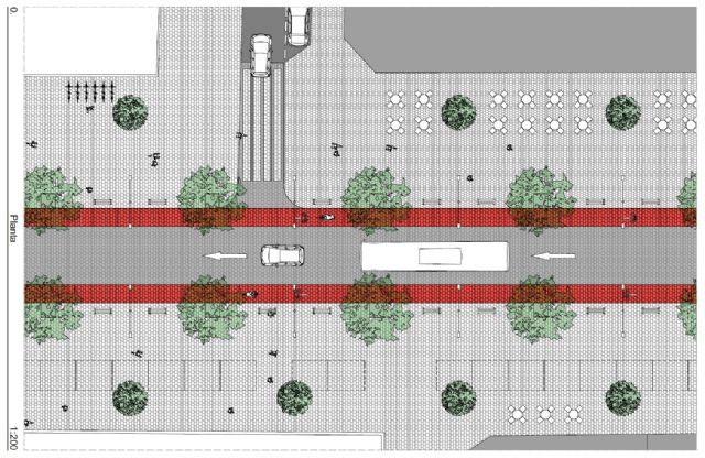 Ahora Murcia presenta una propuesta de semipeatonalización de Alfonso X el Sabio viable, poco costosa y de aplicación casi inmediata - 5, Foto 5