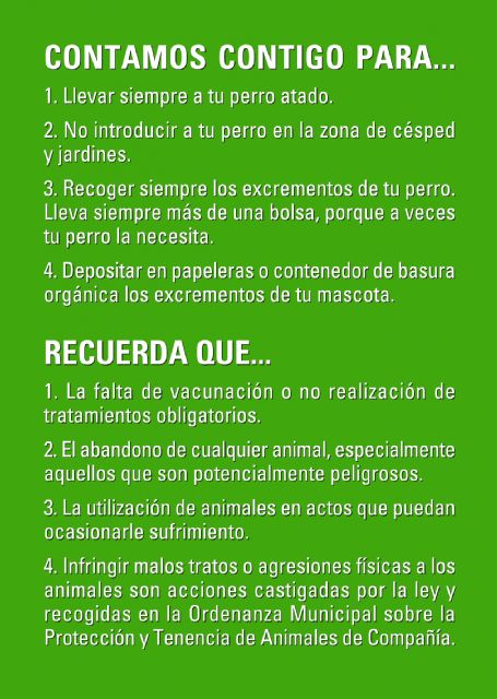 El Ayuntamiento inicia una campaña sobre tenencia responsable de animales de compañía - 3, Foto 3