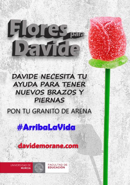 La Universidad de Murcia se llena de rosas dulces para ayudar a Davide Morana - 1, Foto 1