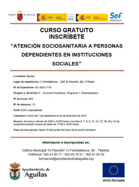 Abierto el plazo de inscripción en dos nuevas acciones formativas gratuitas - 2, Foto 2