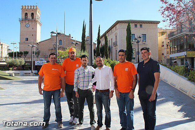 José Luis Martínez, candidato número dos de Ciudadanos al Congreso de los Diputados, visitó Totana, Foto 1