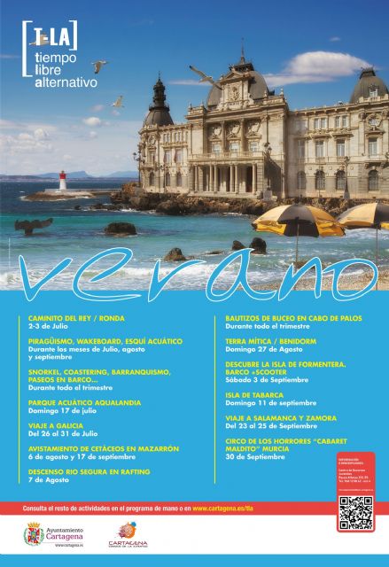 El T-LA propone viajes y actividades acuáticas para refrescar el verano de los jóvenes de Cartagena - 1, Foto 1