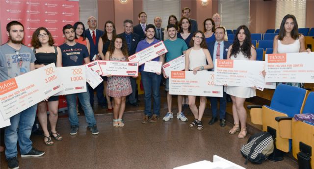 La UMU entrega los premios de los concursos de movilidad Relato Corto Thader y Santander Ingenio - 1, Foto 1