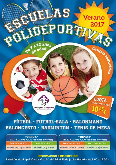 Las Escuelas Polideportivas de verano ofertan seis disciplinas y dos posibles turnos - 1, Foto 1