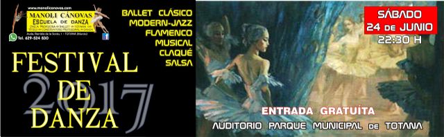 La Escuela de Danza MANOLI CÁNOVAS celebra su FESTIVAL de fin de curso mañana sábado 24 de junio - 1, Foto 1