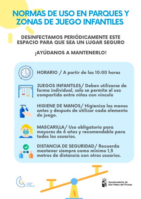 San Pedro del Pinatar pone a punto más de 40 parques y zonas de juego infantiles para su reapertura - 3, Foto 3