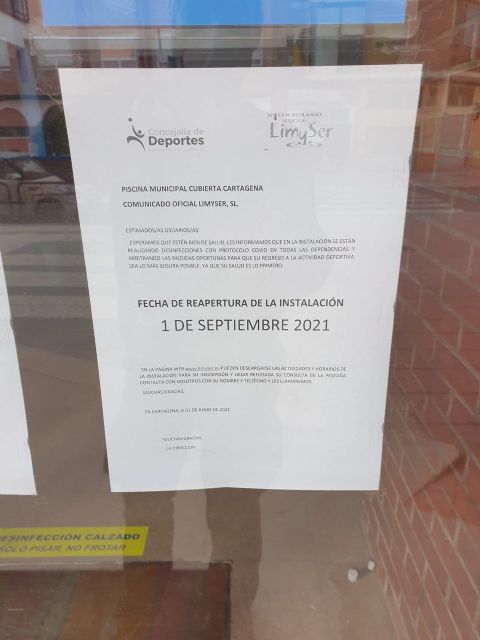 MC: N. Arroyo retrasa la apertura de las piscinas y obliga a pagar una nueva matrícula a sus usuarios - 1, Foto 1