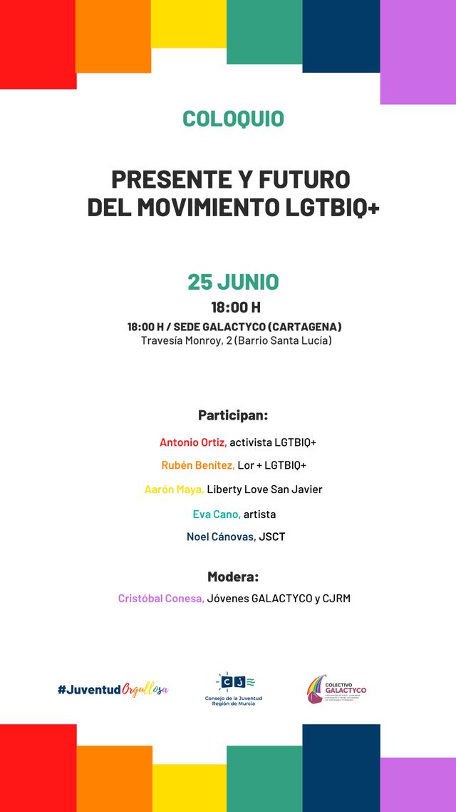 El Consejo de la Juventud organiza un coloquio para abordar la realidad presente y futura del colectivo LGTBIQ+ en la Región de Murcia - 2, Foto 2