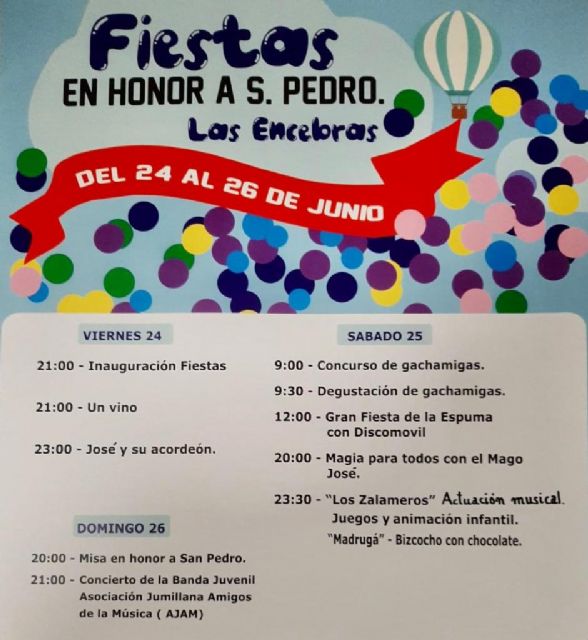 Las Encebras celebra este fin de semana sus fiestas en honor a San Pedro - 1, Foto 1
