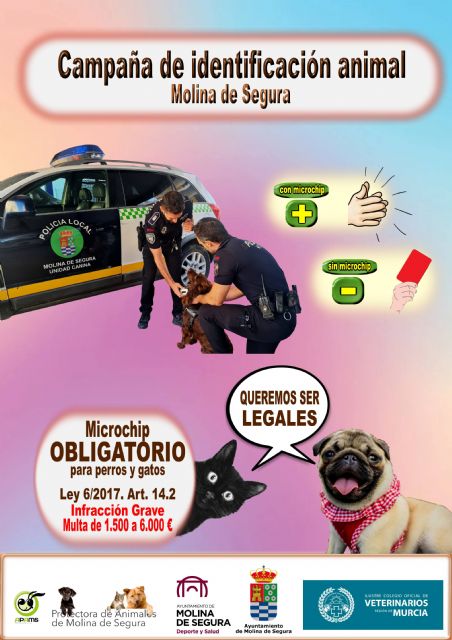 El Ayuntamiento de Molina de Segura pone en marcha la campaña de identificación animal QUEREMOS SER LEGALES - 1, Foto 1