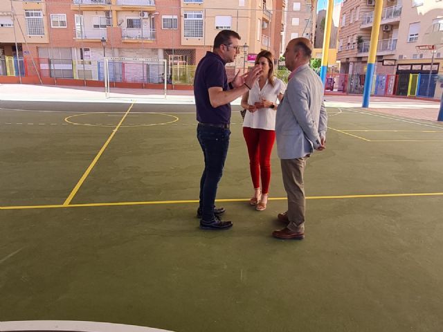 El Ayuntamiento de Molina de Segura invierte 29.837,88 euros en el arreglo de la pista deportiva del CEP Ntra. Sra. de la Consolación - 4, Foto 4