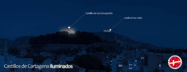 La Asociación Convergencia Cívica de Cartagena y Comarca impulsar la campaña Castillos de Cartagena Iluminados - 1, Foto 1