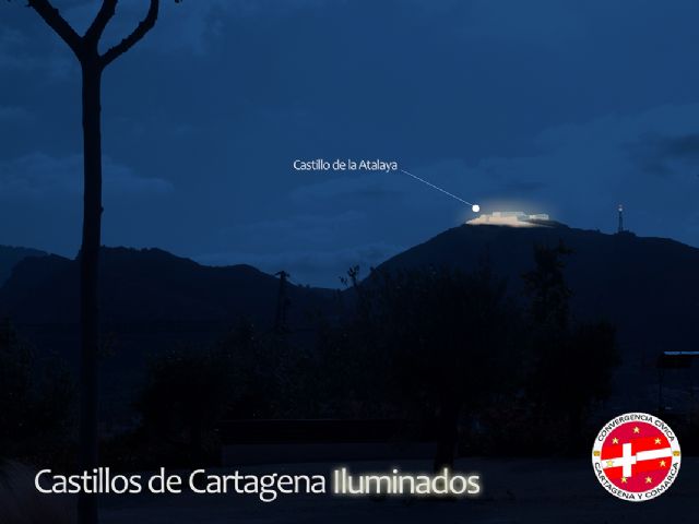 La Asociación Convergencia Cívica de Cartagena y Comarca impulsar la campaña Castillos de Cartagena Iluminados - 3, Foto 3