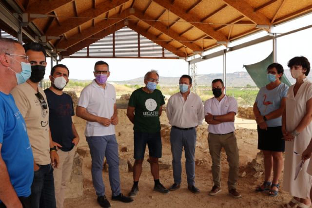 Diego Conesa exige al Gobierno regional que continué con la cubrición y la consolidación de los muros en la Villa Romana de los Villaricos en Mula - 1, Foto 1