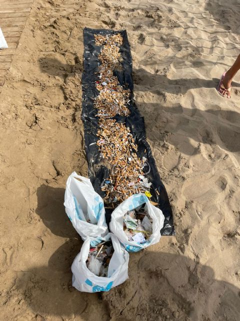 Mar y Sombra recoge unas 10.000 colillas en la playa del Cabañal bajo el lema de Por una playa limpia!! - 2, Foto 2