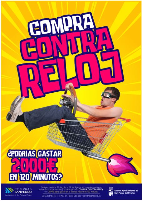 La Compra Contrarreloj sortea 2.000 euros para gastar en 120 minutos en el comercio pinatarense - 1, Foto 1