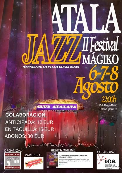 El Club Atalaya presenta la segunda edición del Festival AtalaJazz Mágiko - 1, Foto 1