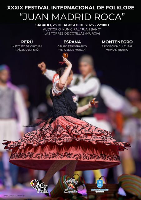 El 29° Festival Internacional de Folklore Juan Madrid Roca contará con grupos de Montenegro y Perú - 1, Foto 1