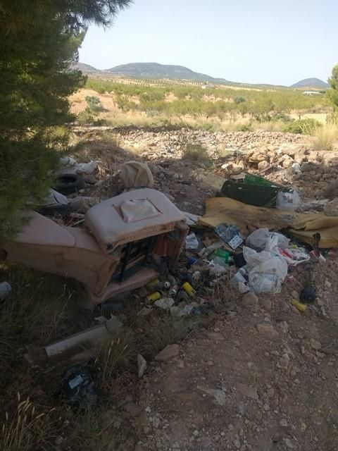 La concejalía de Medio Ambiente procede a la limpieza y recogida de 848 toneladas de residuos incontrolados en diferentes puntos de la pedanía lorquina de Avilés - 1, Foto 1