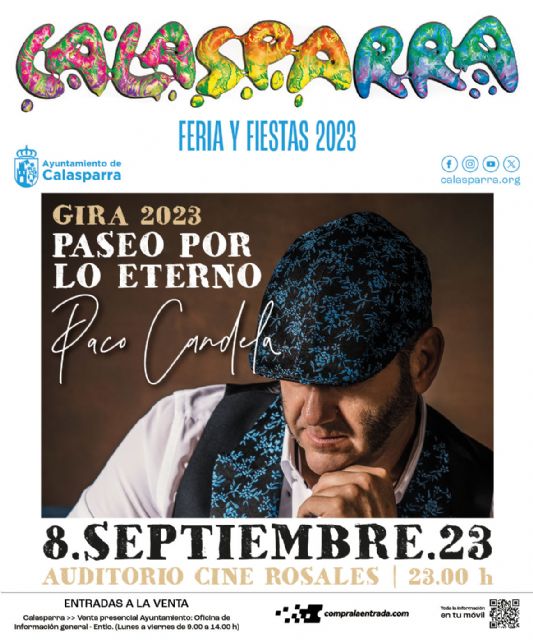 PACO CANDELA en concierto en Calasparra el 8 de septiembre - 1, Foto 1