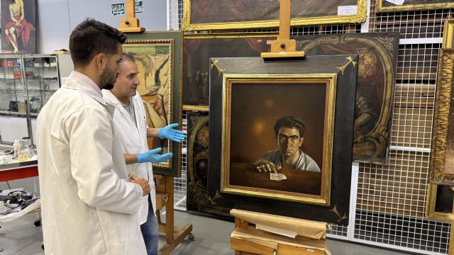 El Centro de Restauración interviene la obra 'Autorretrato' de Tàpies - 1, Foto 1