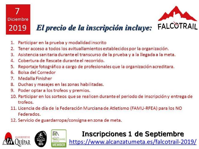 Abierto el plazo de inscripción de la Falco Trail - 1, Foto 1