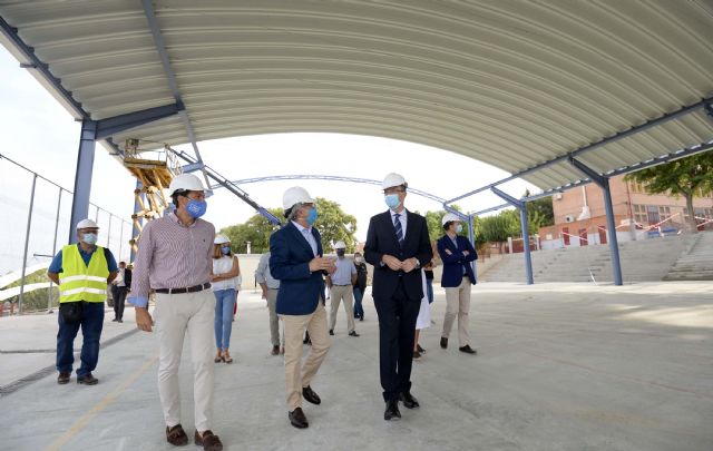 La nueva cubierta de la pista polideportiva del colegio público de El Bojar estará lista en octubre para sus 191 escolares - 2, Foto 2