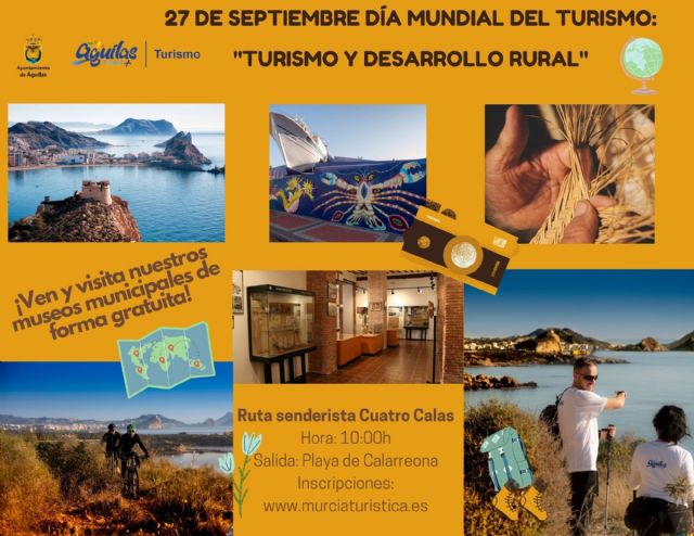 Águilas conmemora el próximo 27 de septiembre el Día Mundial del Turismo - 1, Foto 1