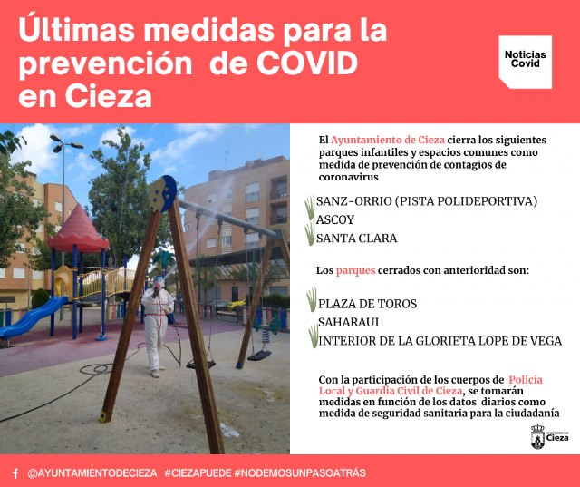 Se cierran 6 espacios públicos para prevenir situaciones de riesgo de contagio de coronavirus - 1, Foto 1