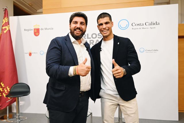 López Miras felicita a Alcaraz por su generosidad para compartir sus triunfos con la Región y lo señala como nuestro mejor embajador - 3, Foto 3