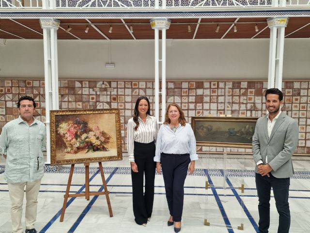 “Cesto de flores”, de Sánchez Picazo, y “Bodegón”, de Ramón Gaya, regresan restauradas a la Asamblea Regional - 1, Foto 1