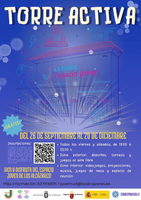 Los Alcázares pone en marcha ‘Torre Activa 2025’, el programa gratuito de ocio para jóvenes - 2, Foto 2