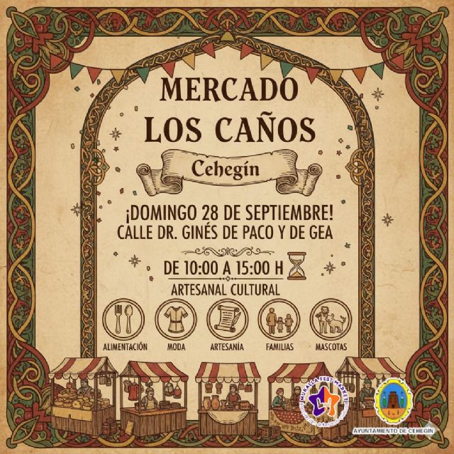El Mercado Los Caños regresa a Cehegín este domingo con una nueva edición - 1, Foto 1