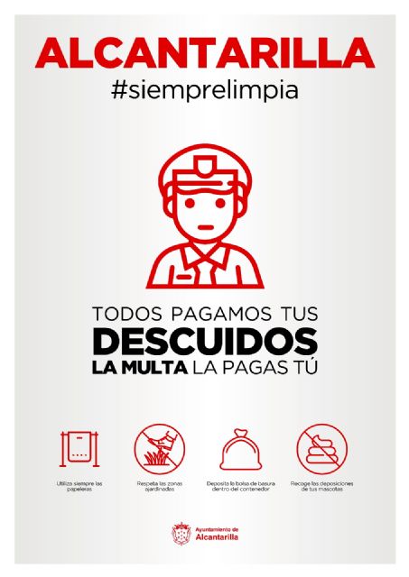 El Ayuntamiento de Alcantarilla pone en marcha la campaña Alcantarilla #siemprelimpia - 1, Foto 1