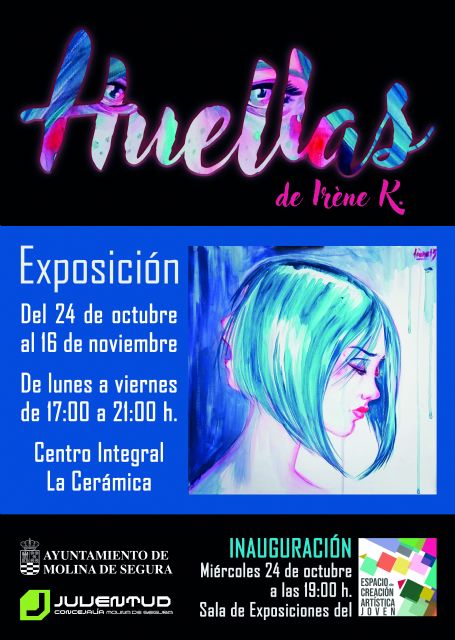 El Espacio de Creación Artística Joven de Molina de Segura acoge la exposición de pintura HUELLAS, de Irène K., del 24 de octubre al 16 de noviembre - 1, Foto 1
