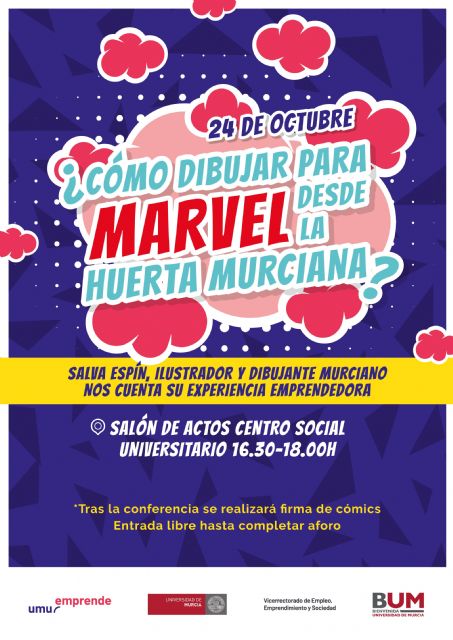 El dibujante de Marvel Salva Espín contará a estudiantes de la Universidad de Murcia su experiencia como emprendedor - 1, Foto 1