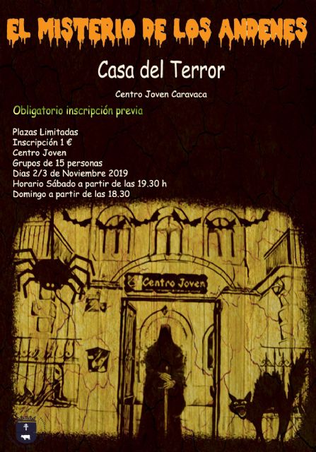 El Centro Joven Caravaca se convierte los días 2 y 3 de noviembre en una Casa del Terror - 1, Foto 1