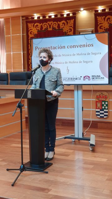 El Ayuntamiento de Molina de Segura firma un convenio de subvención nominativa con la Asociación Banda Municipal de Música para la promoción de actividades musicales - 1, Foto 1