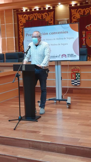 El Ayuntamiento de Molina de Segura firma un convenio de subvención nominativa con la Asociación Banda Municipal de Música para la promoción de actividades musicales - 2, Foto 2