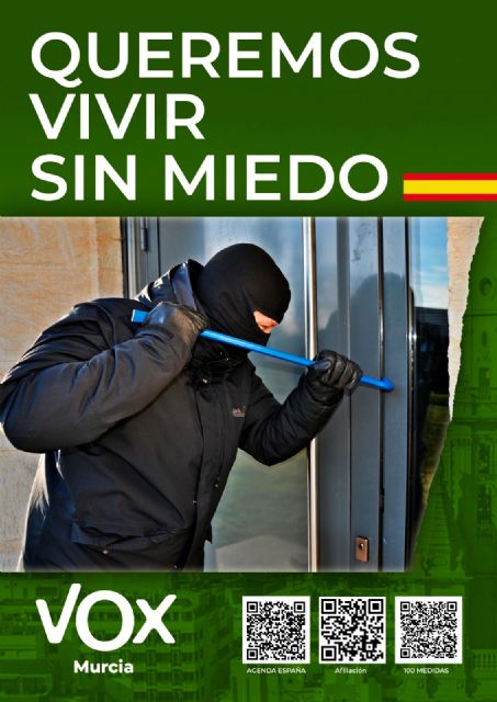 VOX reivindica ms seguridad con una treintena de mesas informativas en Murcia, Foto 5