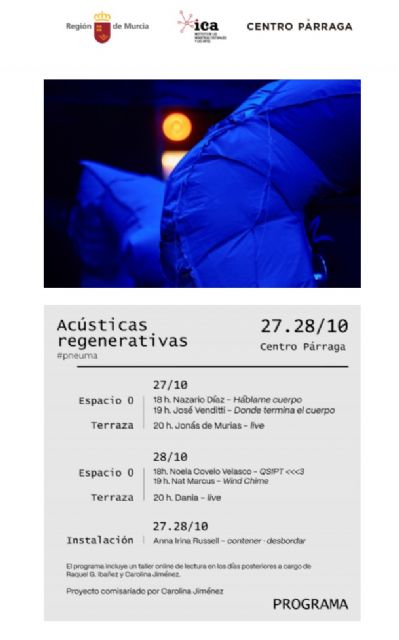 El Centro Párraga acoge la primera edición del proyecto 'pneuma/Acústicas regenerativas' - 1, Foto 1