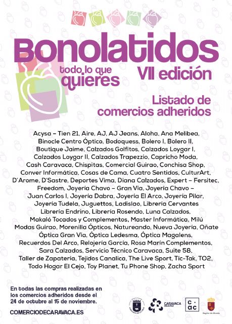 La séptima edición de los BonoLatidos destina 30.000 euros para descuentos directos en compras en los comercios de Caravaca - 2, Foto 2