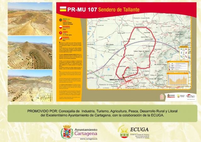 Tallante inaugura un sendero para conocer el garbancillo y los volcanes en los que habita - 1, Foto 1