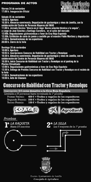 Jumilla será epicentro de la agricultura comarcal y regional a través de la Feria Agrícola - 1, Foto 1