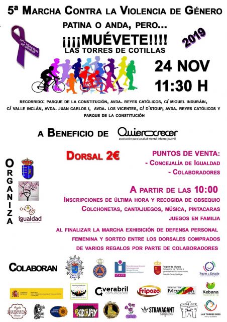 Todo preparado para la quinta marcha contra la violencia de género de Las Torres de Cotillas - 5, Foto 5